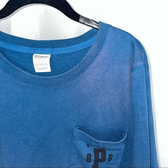 Victoria Secret Pink Top Long Sleeve Crewneck Pullover Fleece Basic Shirt - Picture 2 of 6